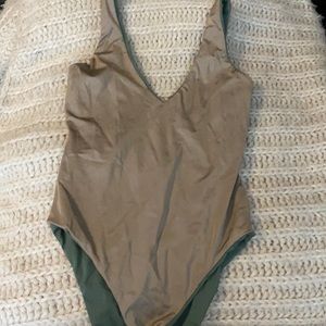 Reversible Gold/Green One Piece